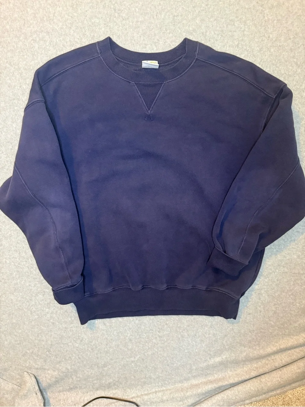 Men's Navy Crewneck Sweatshirt - Classic Pullover
